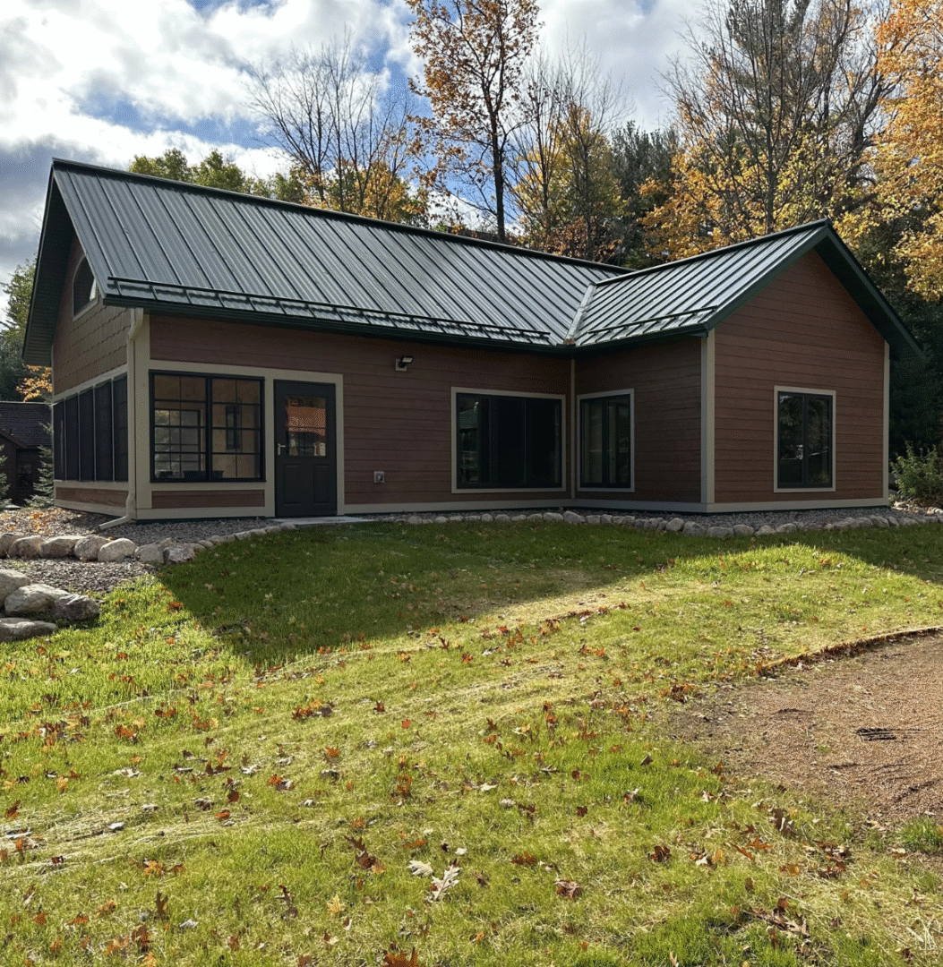 luxury cabin high lake musky lodge boulder junction Wisconsin