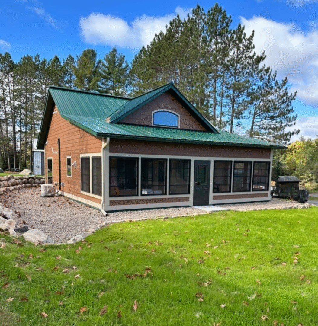 luxury renovated cabin high lake musky lodge boulder junction Wisconsin