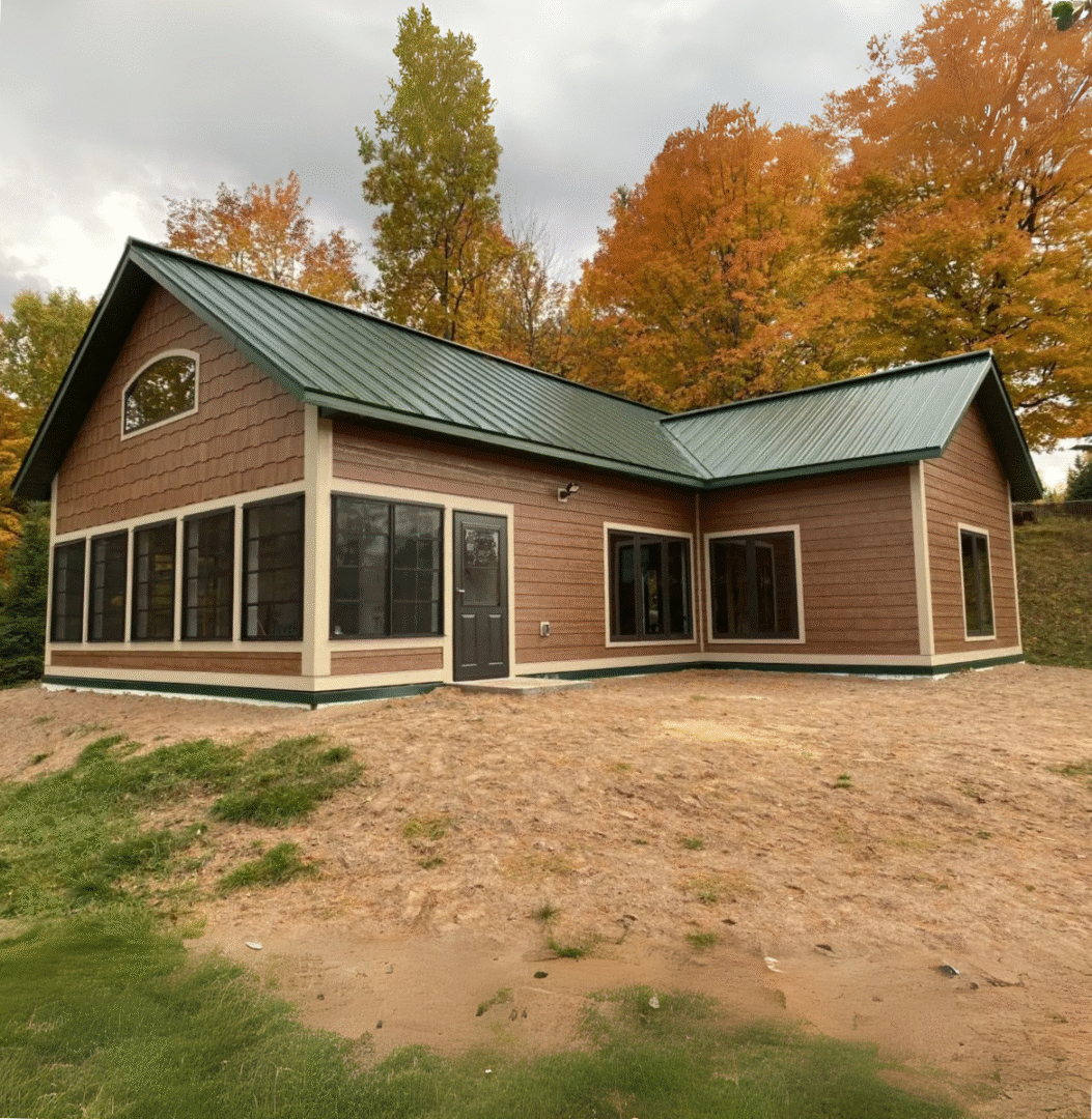 White Pine cabin at Musky Lodge luxury cabin on high lake boulder junction wisconsin